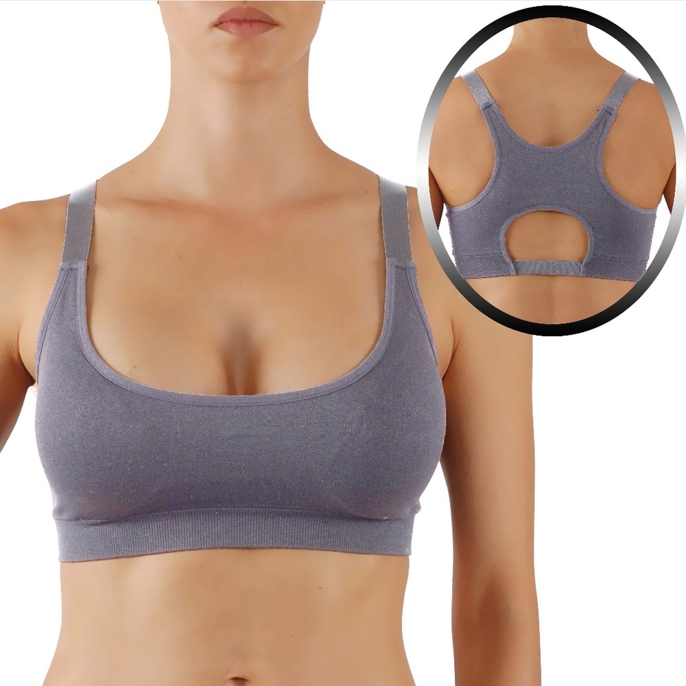 Women's Yoga Top Solid-Colored open back